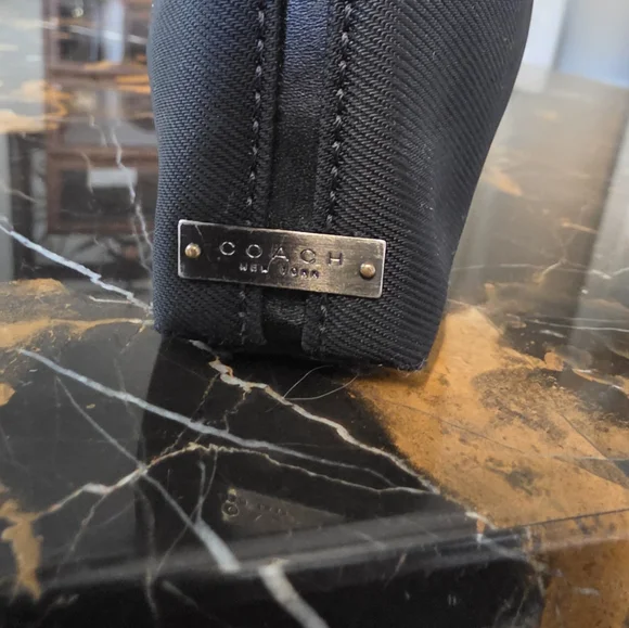 Vtg Coach Mercer Demi 7407 Shoulder bag Black Nylon Canvas Leather trim Y2K - Picture 8 of 17